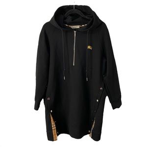 Burberry Black Oversize Hoodie Sweatshirt